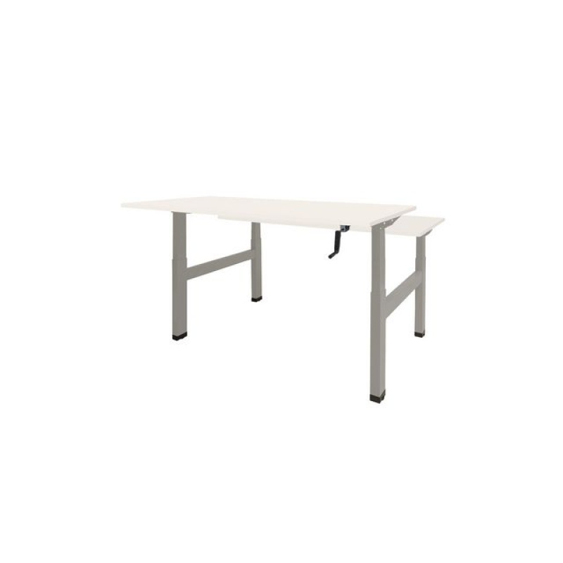 Bureau Dextro Duo 140x80 krijtwit/alu