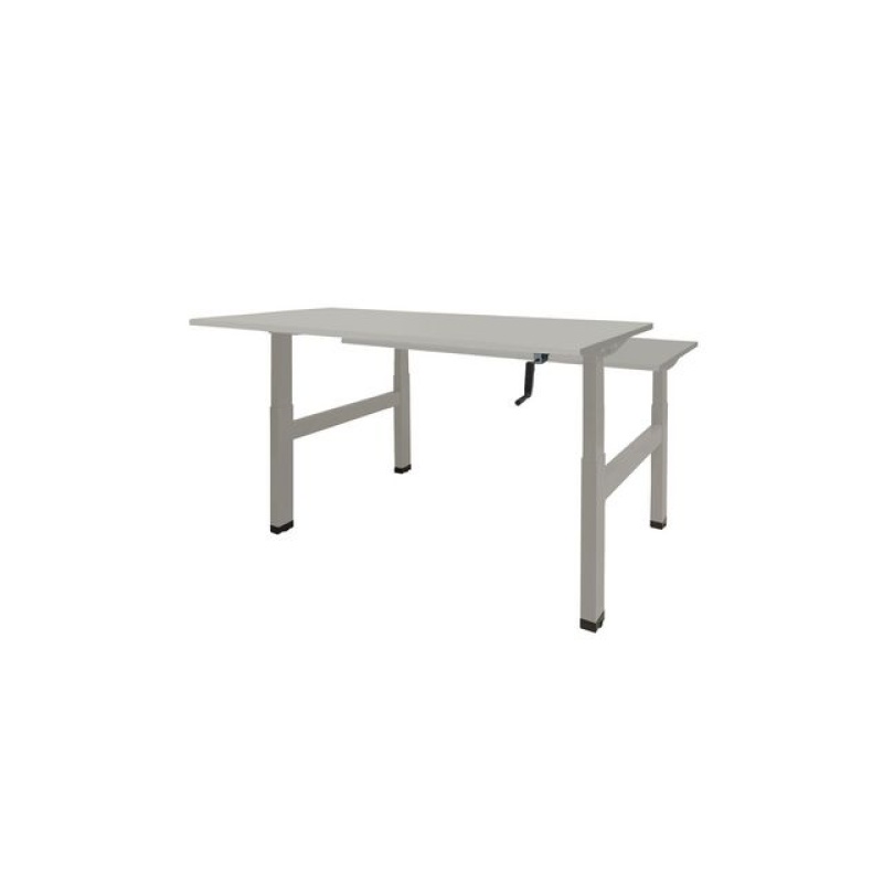 Bureau Dextro Duo 160x80 grijs alu