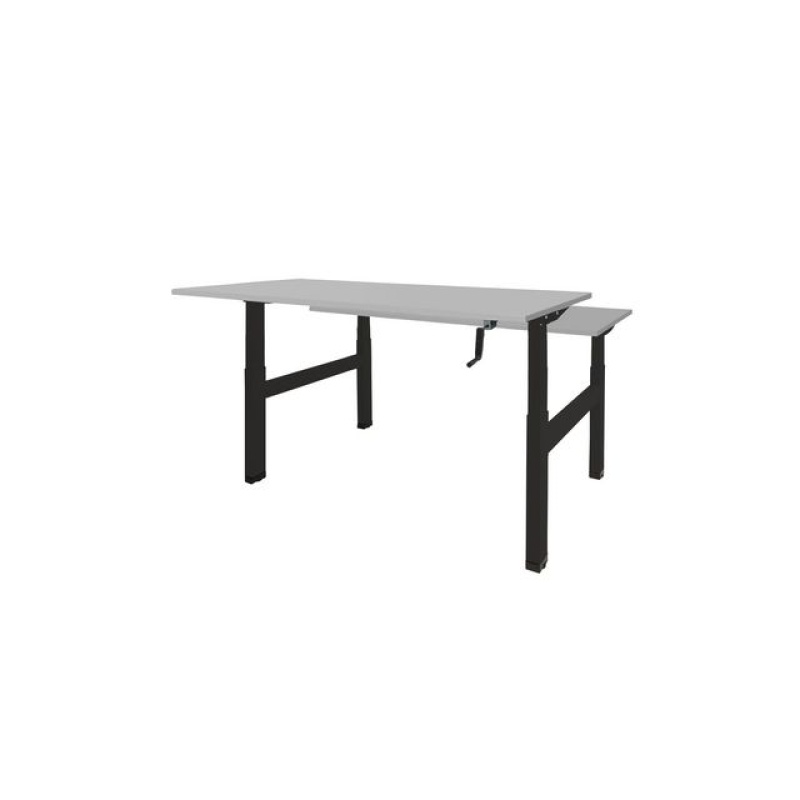 Bureau Dextro Duo 140x80 grijs zwart