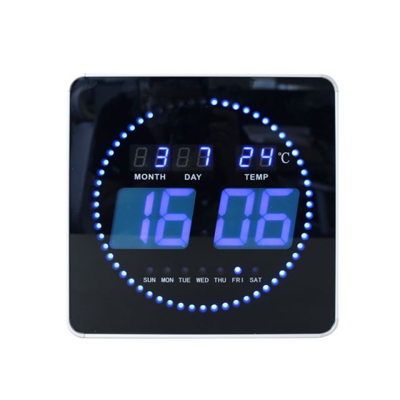 Klok Unilux led Flo zwart