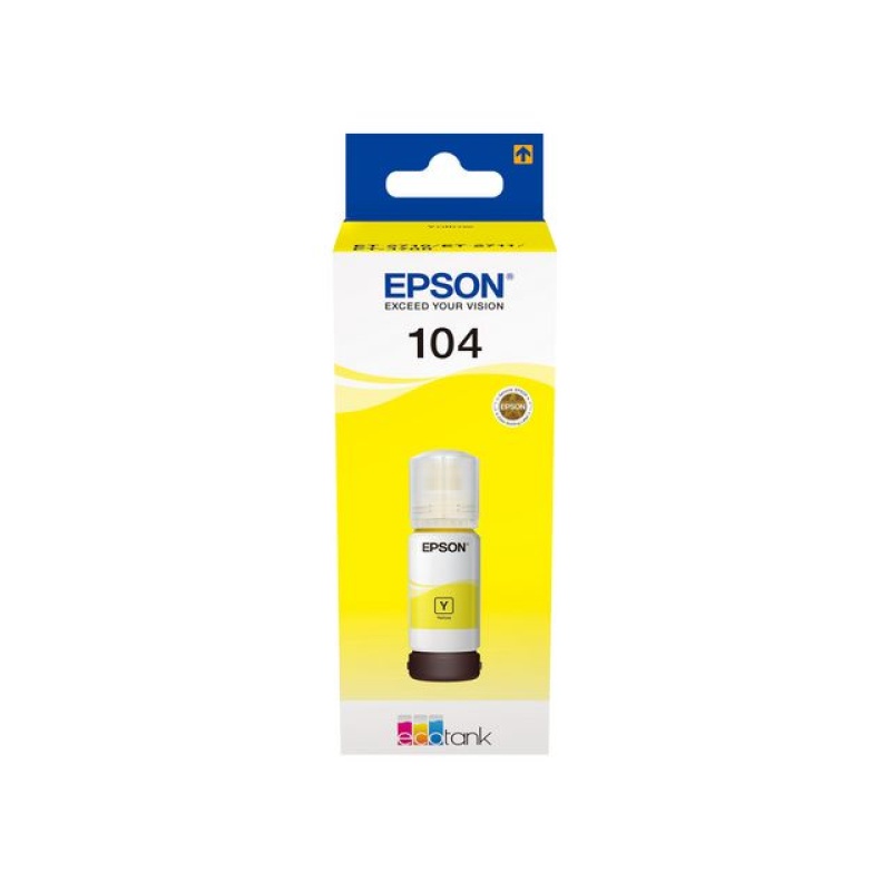 Inkjet Epson EcoTank 104 65 ml geel