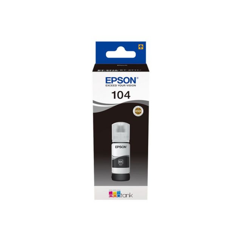 Inkjet Epson EcoTank 104 70 ml zwart