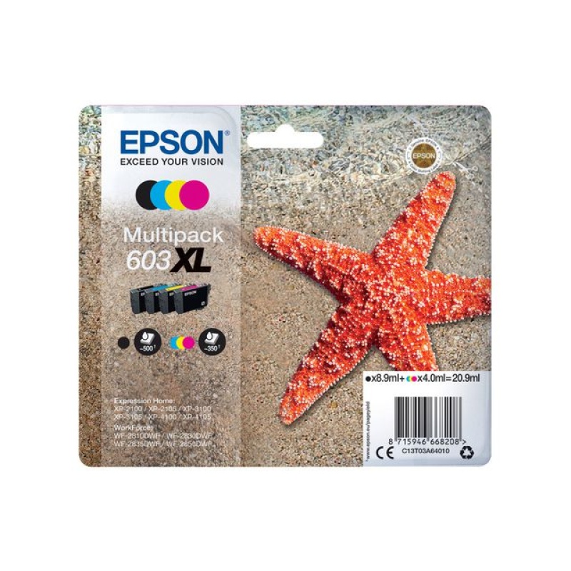 Inkjet Epson 603XL multipack 4kl
