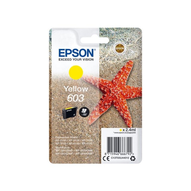 Inkjet Epson 603 geel