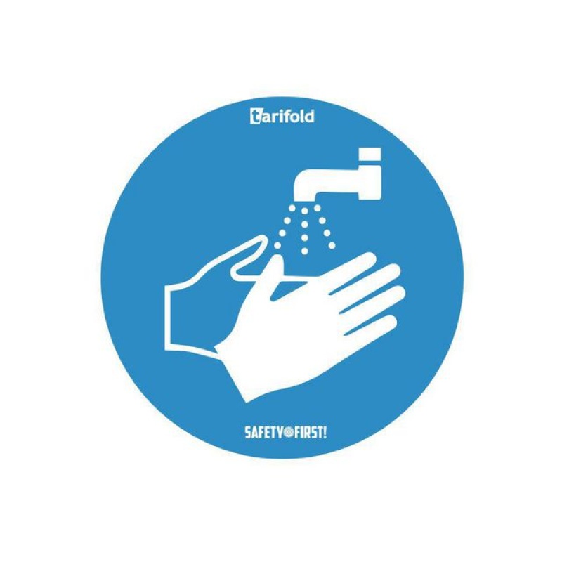 Sticker handen wassen verplicht D250/p2