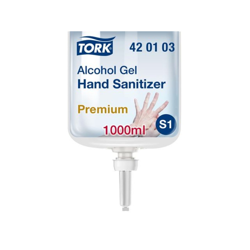 Handgel Tork S1 Prem desinfect 1 L/ds6