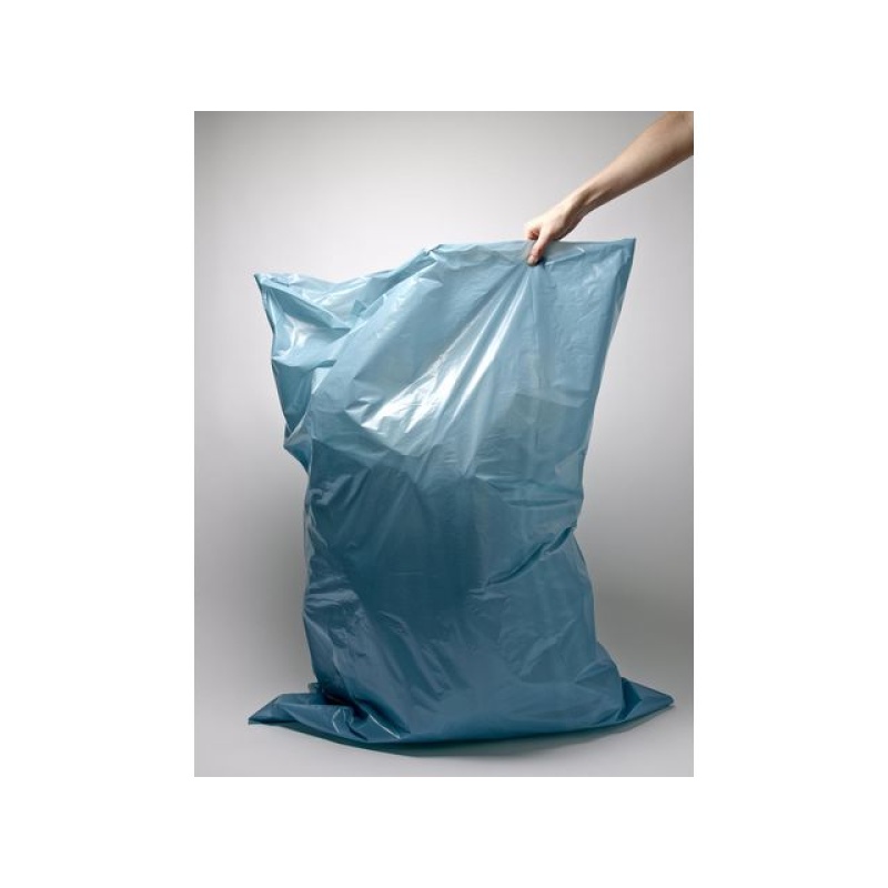 Afvalzak ldpe 80x120x70 blauw/rol 20