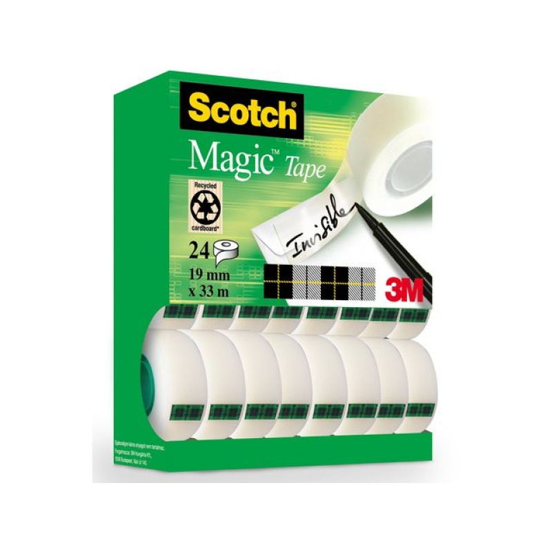 Plakband magic Scotch 810 19mmx33m/pk24r