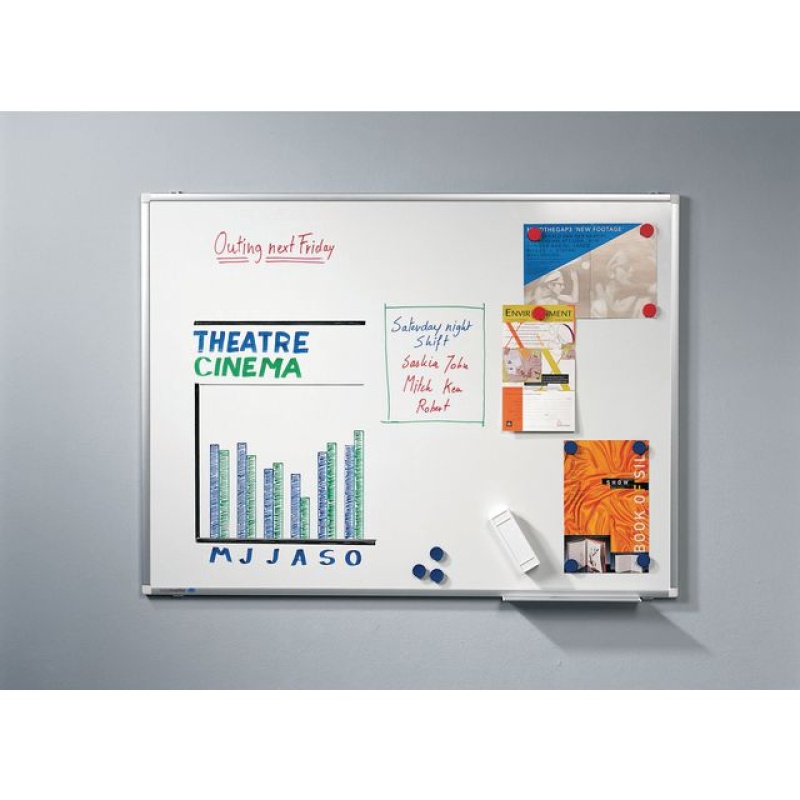 Whiteboard Lega Prem Pl emaille 120x200