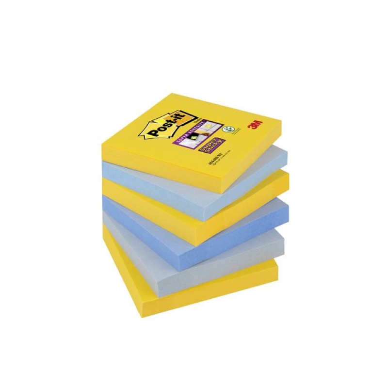 Notitieblok SuperSt 76x76 New York/pk6