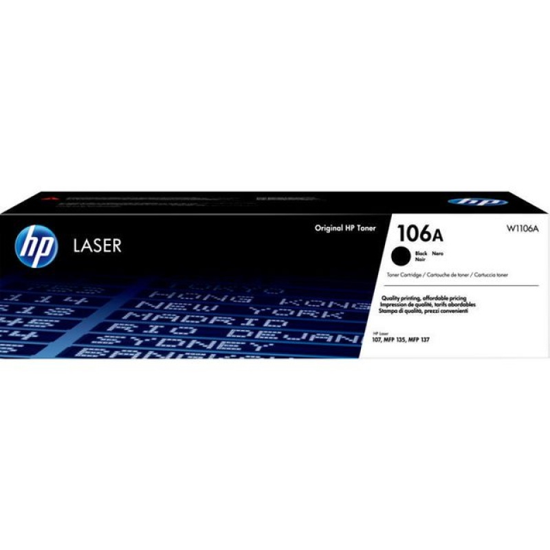 Toner HP W1106A 106A zwart