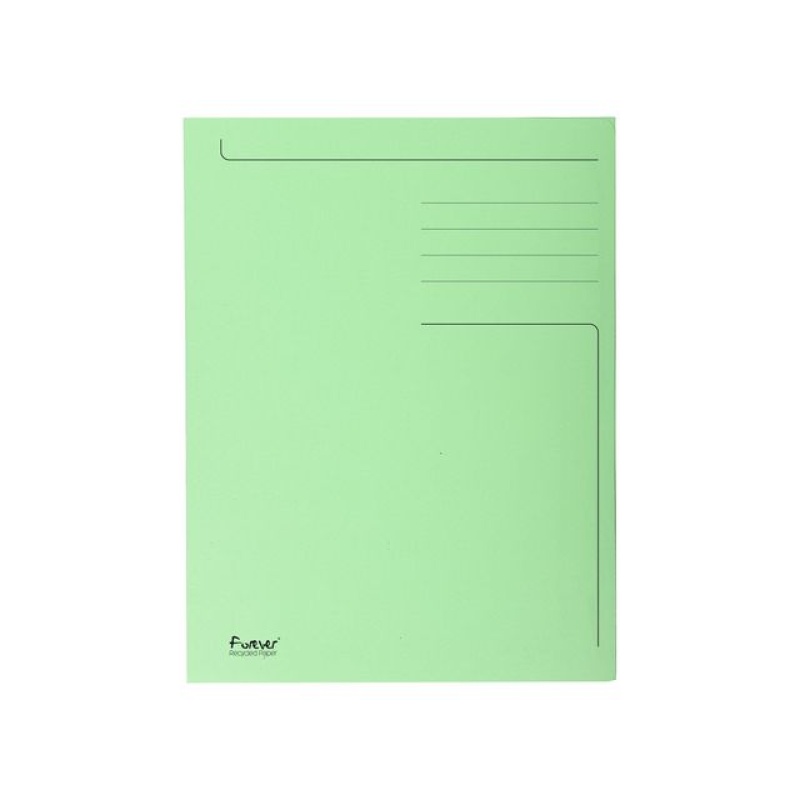 Stofklepmap folio 280g 3-kl groen/pk50
