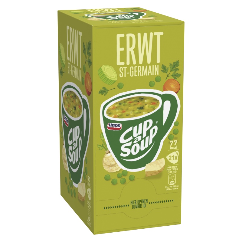 Soep Cup-a-soup Knorr erwt/pk21