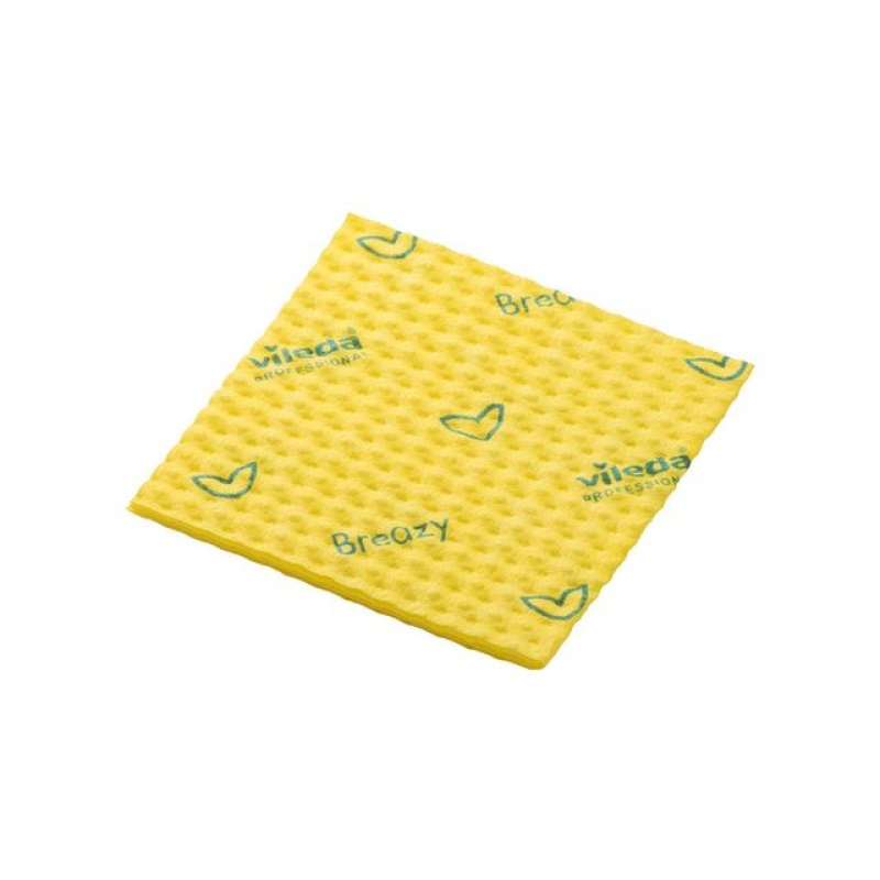 Schoonmaakdoek Breazy geel/pk25