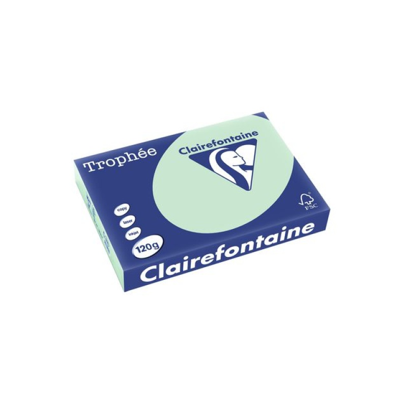 Papier Trophée A4 120g groen/pak 250v