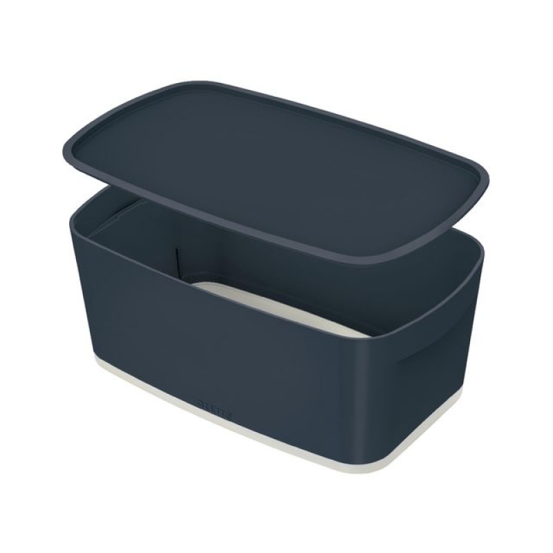 Opbergbox MyBox Cosy small fluweel grijs