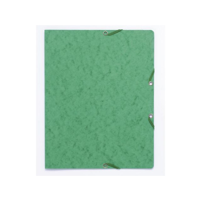 Elastomap A4 Manilla karton groen/pak 10