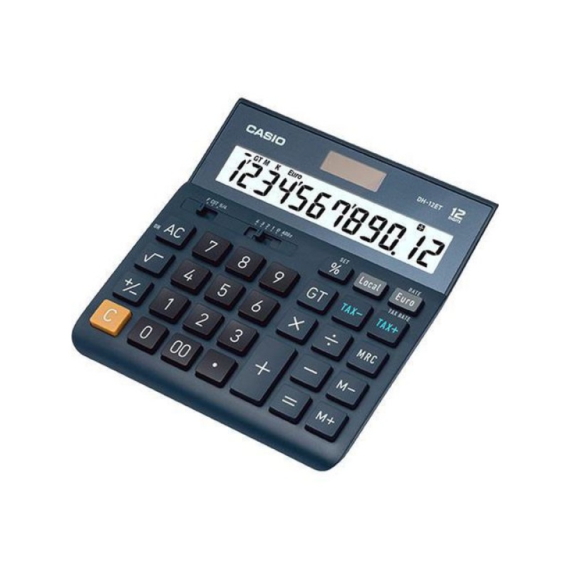 Rekenmachine Casio DH-12ET blauw