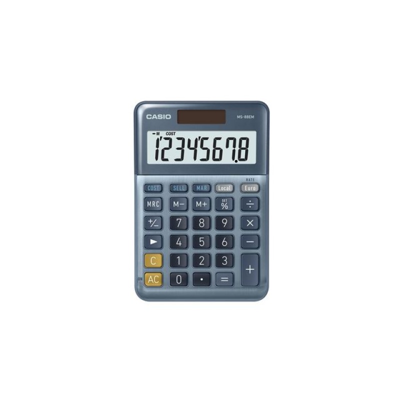 Rekenmachine Casio MS-88EM blauw