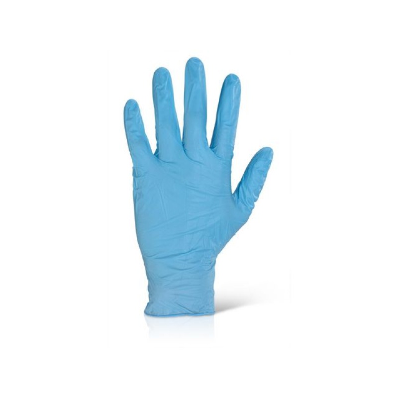 Handschoenen Nitrile Click S blauw/pk100