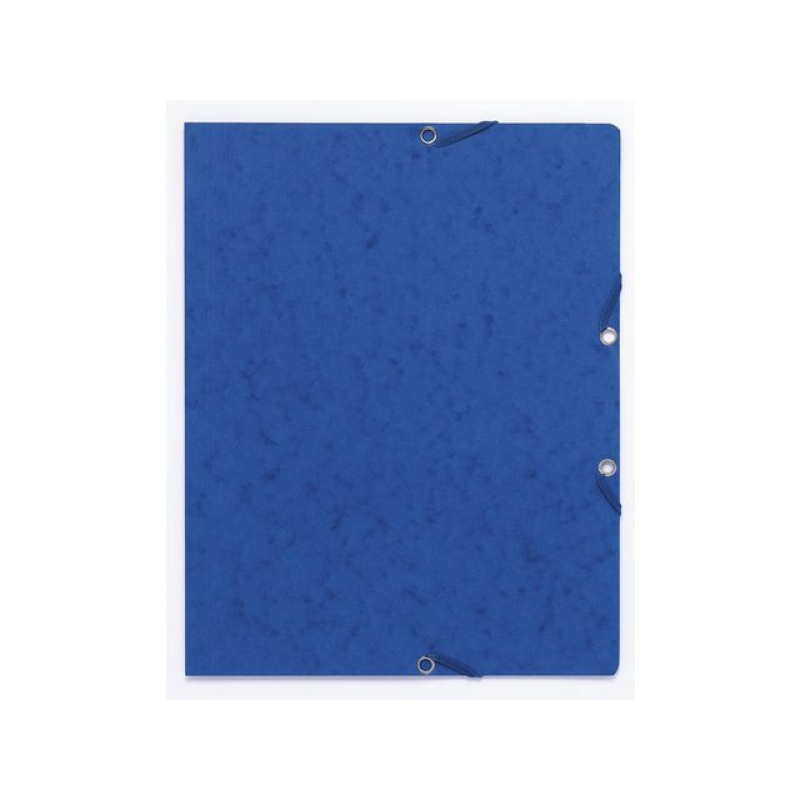 Elastomap A4 Manilla karton blauw/pak 10