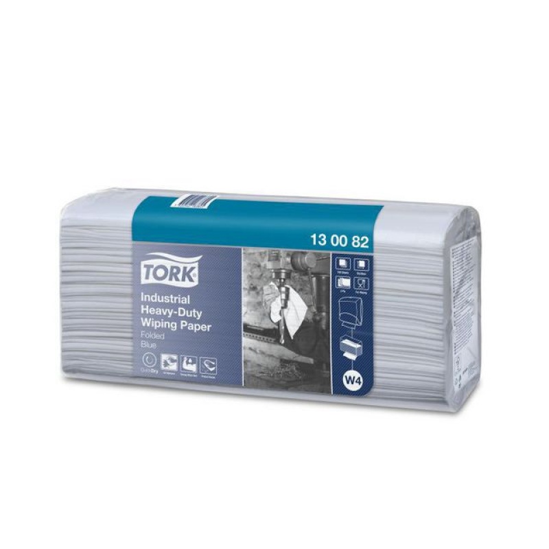 Poetsdoek Tork W4 3L blauw/ds5x100