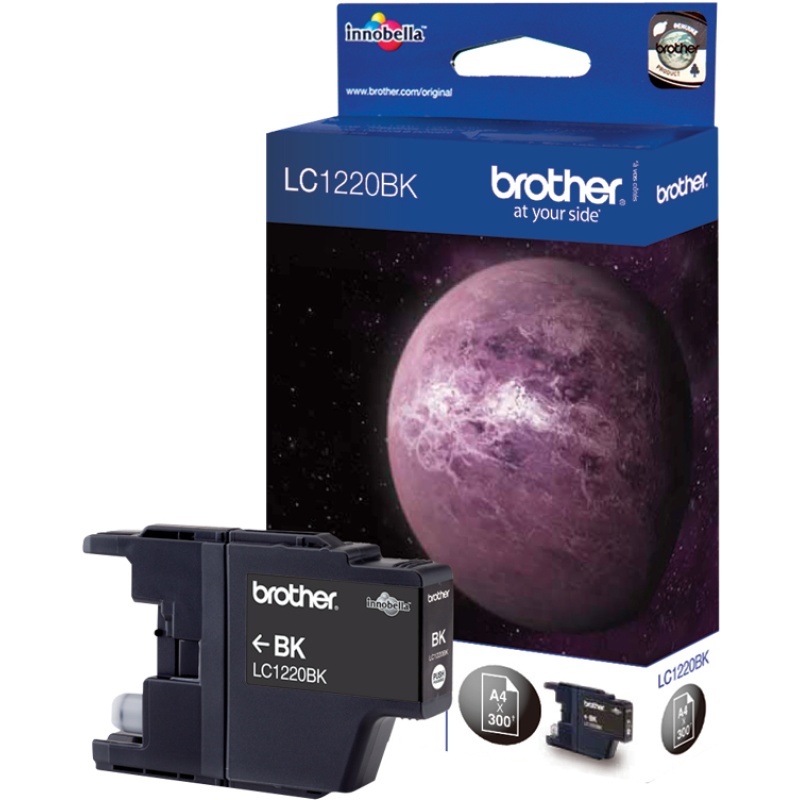 Inkjet Brother LC1220BK zwart/pk2