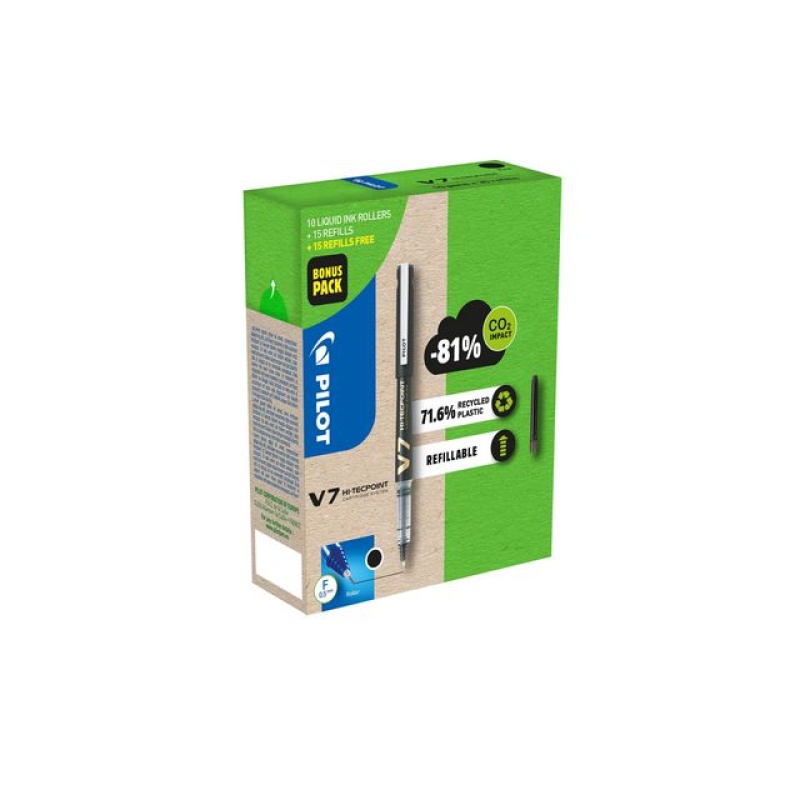 Rolschrijver GP HiTec V7 0,4 zw/10+10x3