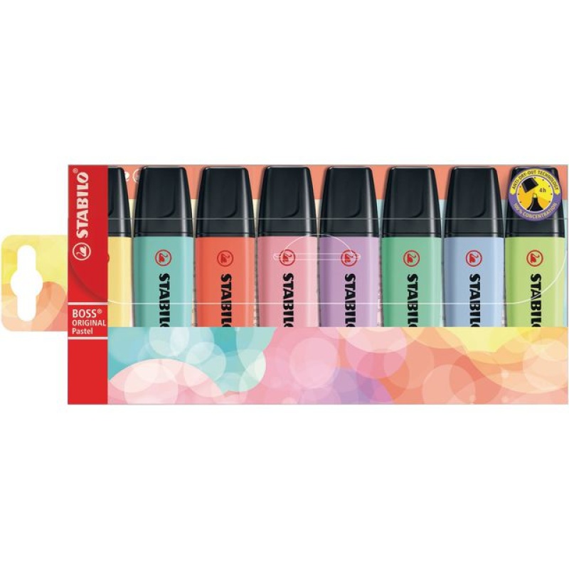 Tekstmarker BOSS original pastel ass/pk8