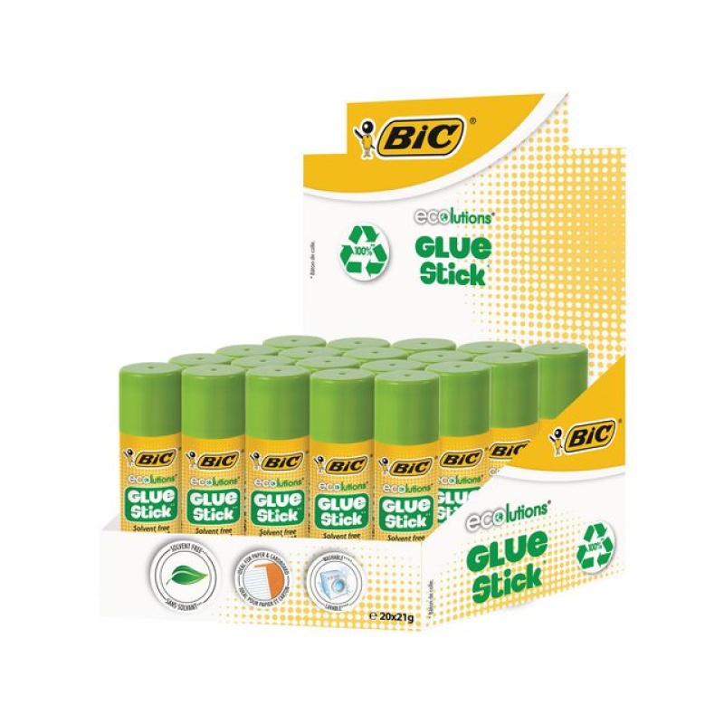 Lijmstift BIC 21gram/pk20