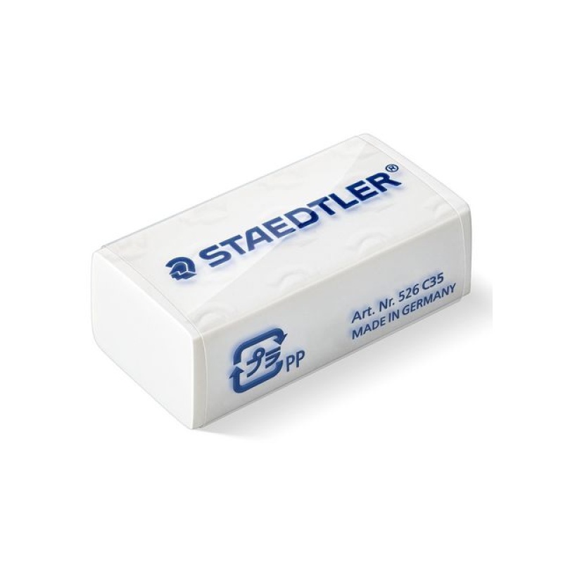 Gum Staedtler 40x19x13mm wit/pak 40