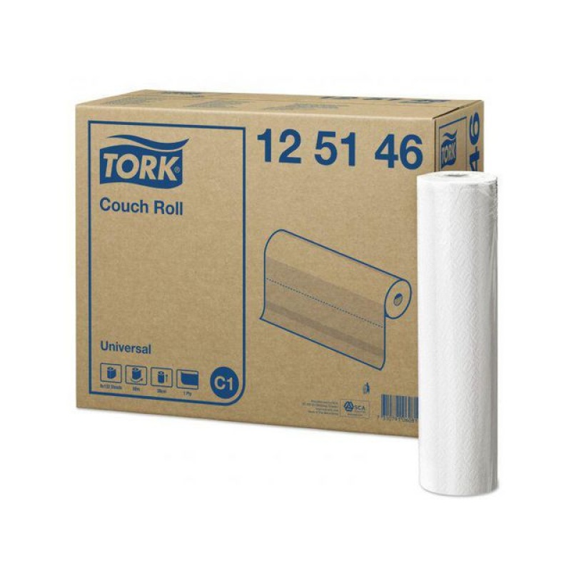 Onderzoekstafelrol Tork 1L 39cm wt/bx8