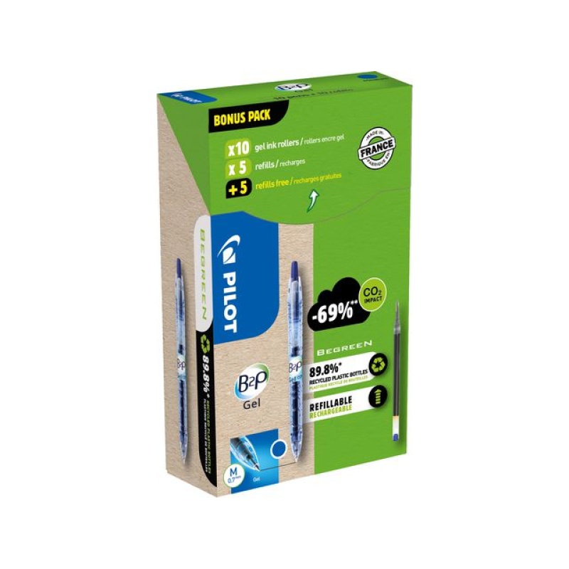 Gelpen Pilot Greenpack B2P M blauw/10+10