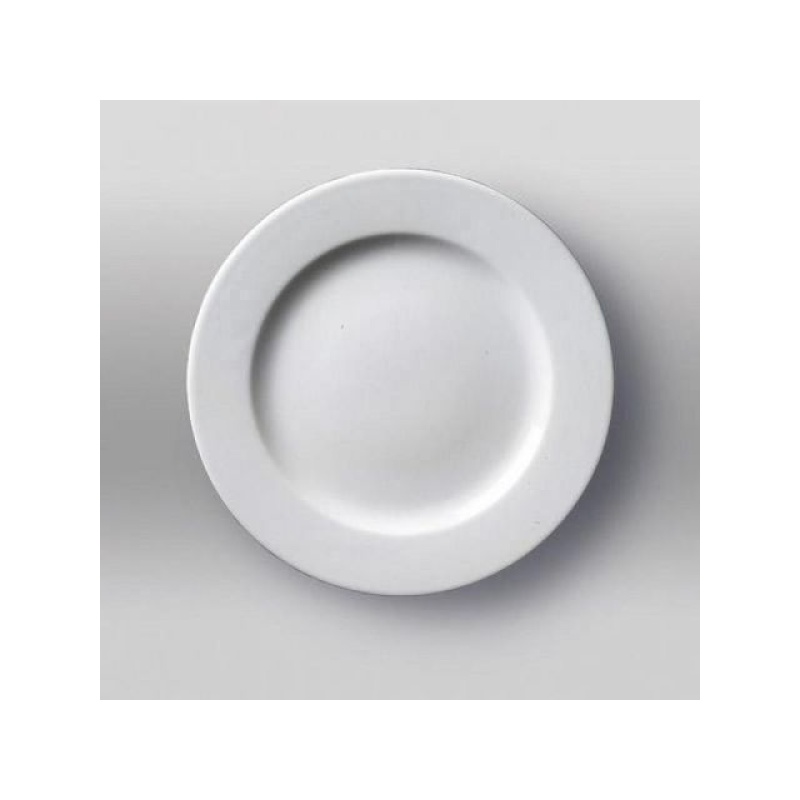 Lunchbord porselein 24cm wit/doos 12