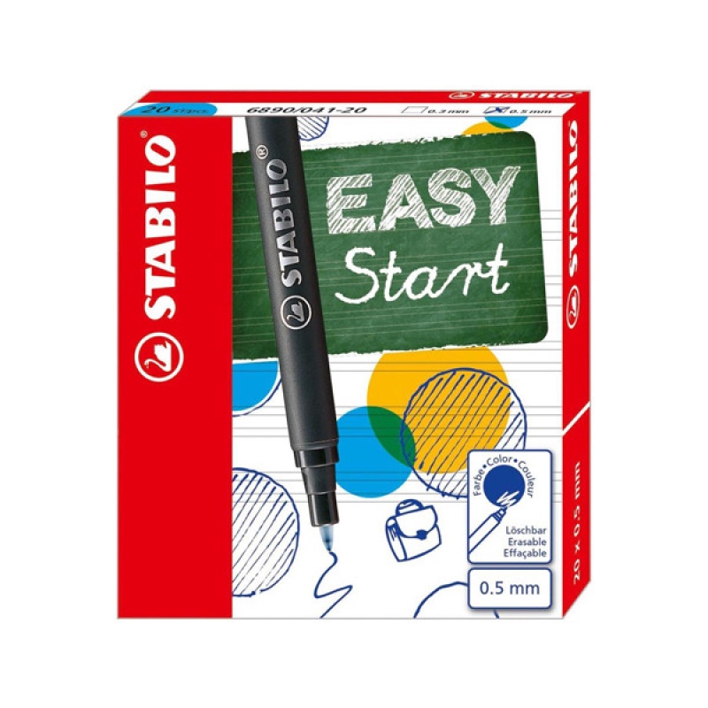 Vulling Stabilo Easy 0,5mm M bl/pk3