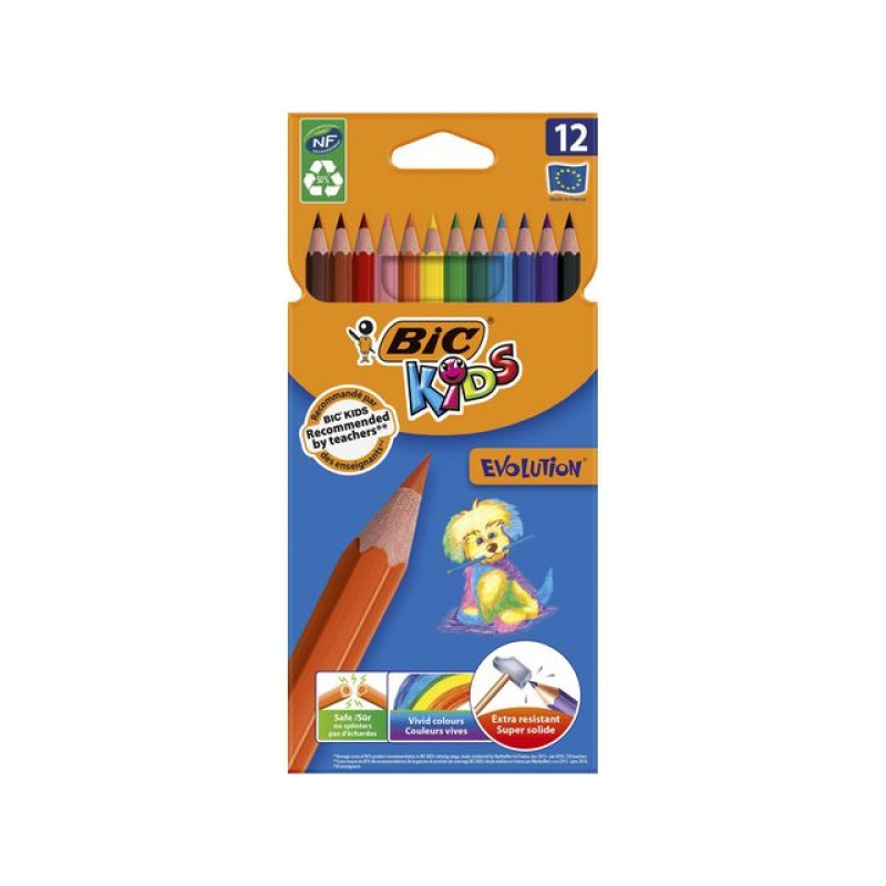 Kleurpotlood Bic Ecolutions ass/pak 12
