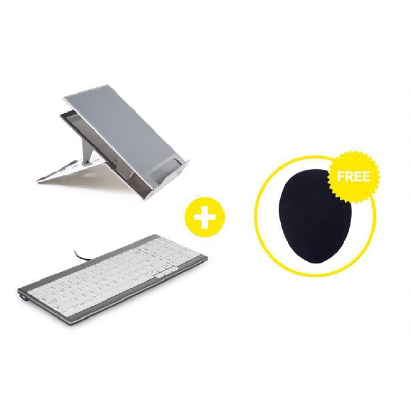 Toetsenbord B&E US premium + Laptopstand