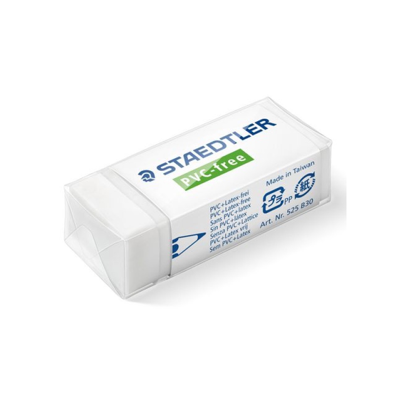 Gum Staedtler PVC-vrij 43x19x13 wit/30