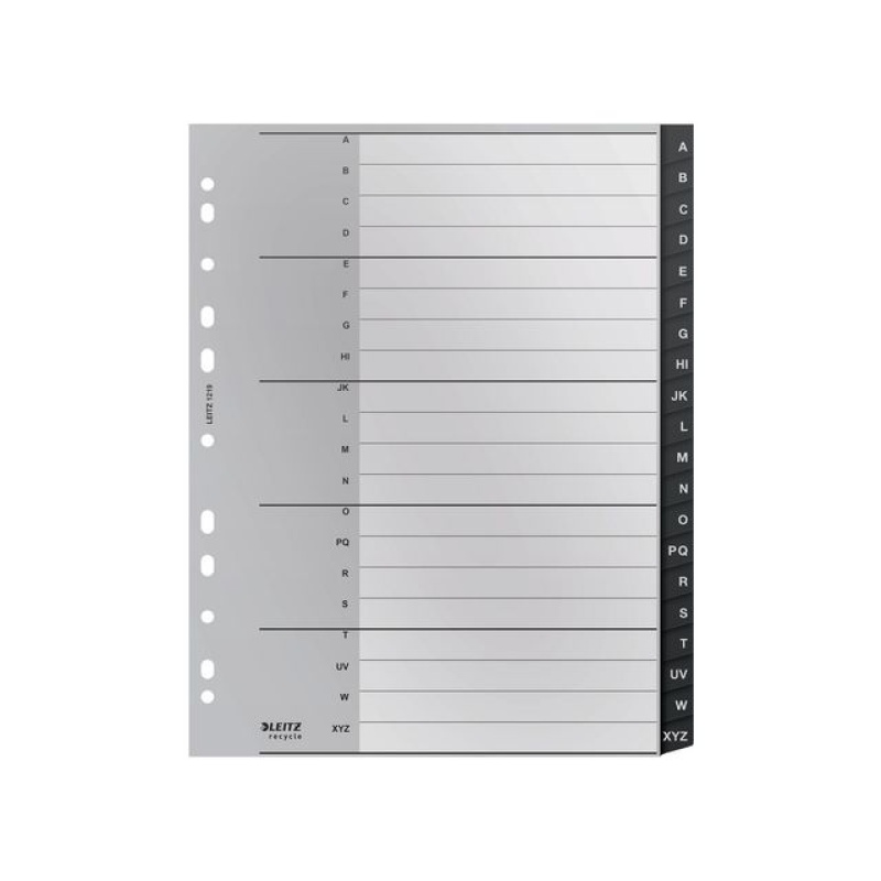 Tabblad recycled A4XL 11R PP A-Z zw/s20