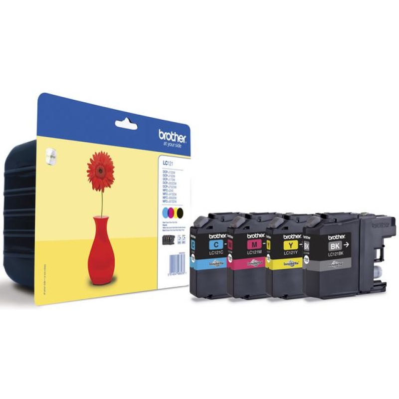 Inkjet Brother LC121 BKYMC/pk4