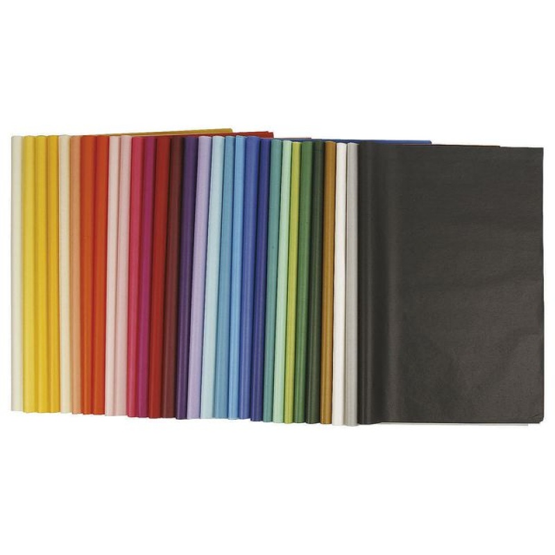 Tissuepapier 50x70cm 14g assorti/pk300v