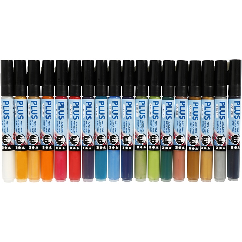 Lakmarker Plus Color 1-2mm assorti/ds18