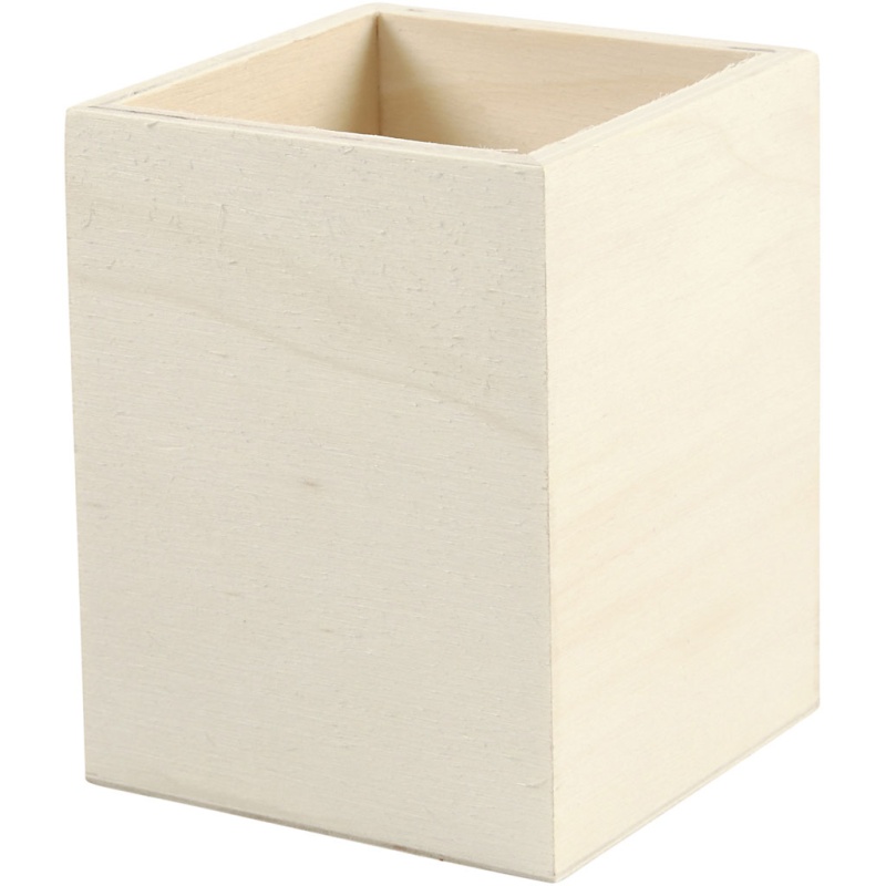 Pennenbakje 7,5x7,5cm H9,5cm triplex