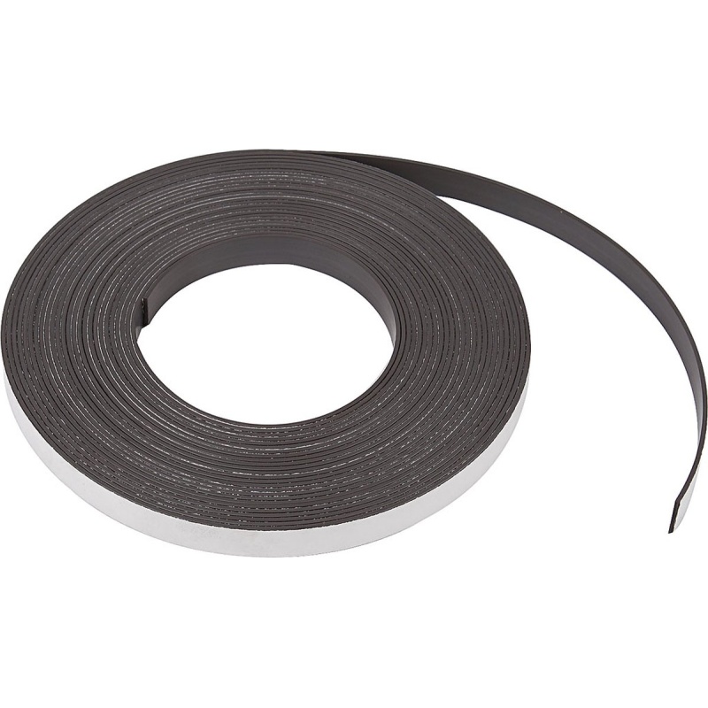 Magneetband 12,5x1,5mm zelfklevend/rl10m