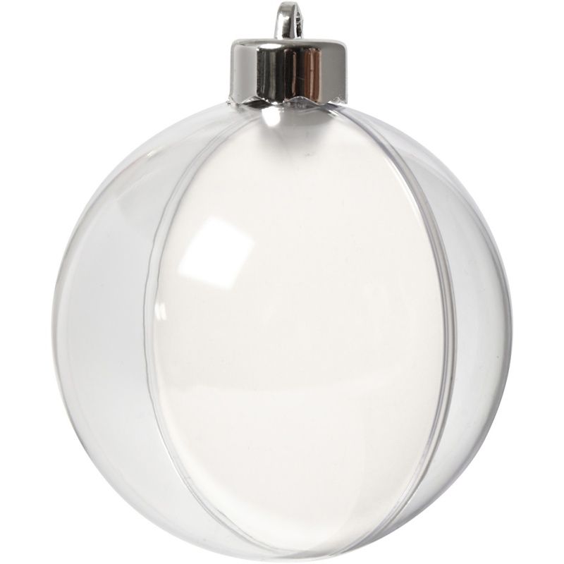 Decobal D8cm transparant/pk5