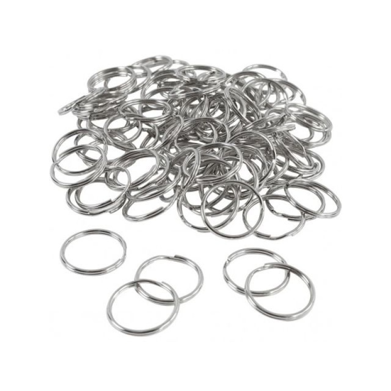 Sleutelring 20mm metaal/pk100