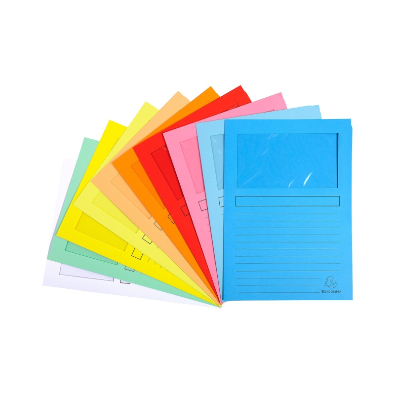 Venstermappen Exacompta S. assorti/pk10