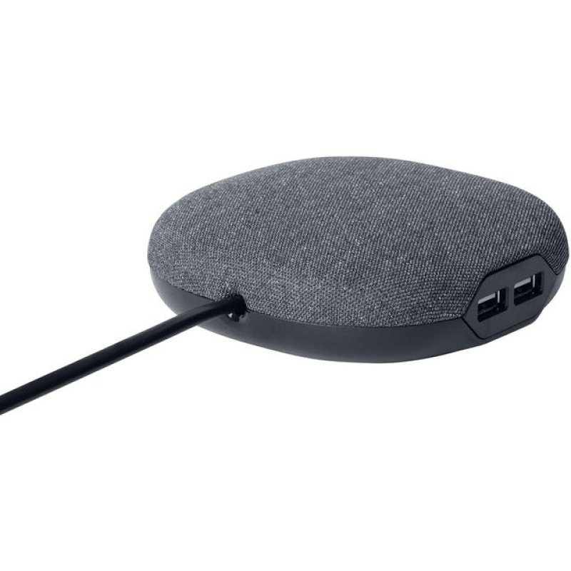 Laadstation textiel 1 euro 2 usb zw antr