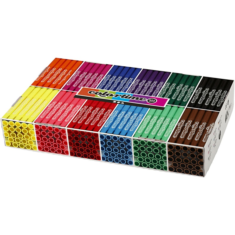Viltstift Colortime 5mm assorti/ds 12x24