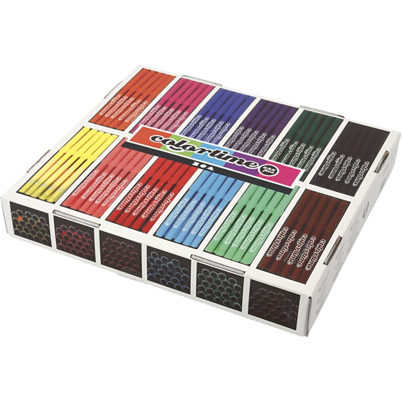 Viltstift Colortime 2mm assorti/ds12x24